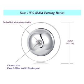 Fomissky-sisa Flat Earring Backs for Studs, Earring Backs Replacements, Heavy Earring Support Backs for Droopy Ears