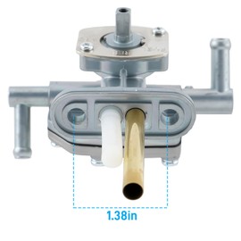 CARBBIA Petcock Fuel Shutoff Valve 44300-38F02 44300-38F00 Compatible with Suzuki Eiger 400 LTF400 LTF400F LTF400FC LTA400FH 2x4 4x4 2002-2007 Fuel Tank Valve Petcock Gas Tank Fuel Cock Petcock Valve