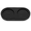 Alipis Black Wooden Salt and Pepper Mill Tray, Pepper Mill