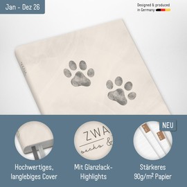 Häfft® Chäff-Timer Mini Pocket Calendar 2026 A6+ "Black Edition" Small with 1 Week on 2 Pages, Weekly Planner, Calendar, Organiser - Sustainable and Climate Friendly