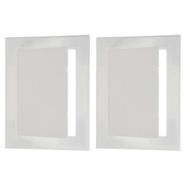 PATIKIL 7x4 Inch Self-Adhesive Access Panel, 2Pcs ABS Plumbing Access Doors Easy Wall Hole Cover for Drywall Plumbing Electrical Cables Wiring, White (180x125mm)