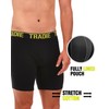 TRADIE Men's Cotton Elastane Long Leg Trunk 5-Pack M Black
