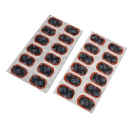 ACROPIX 24pcs Car Tire Puncture Repair Patch Patch Rubber Tool 34mm x 52mm Black