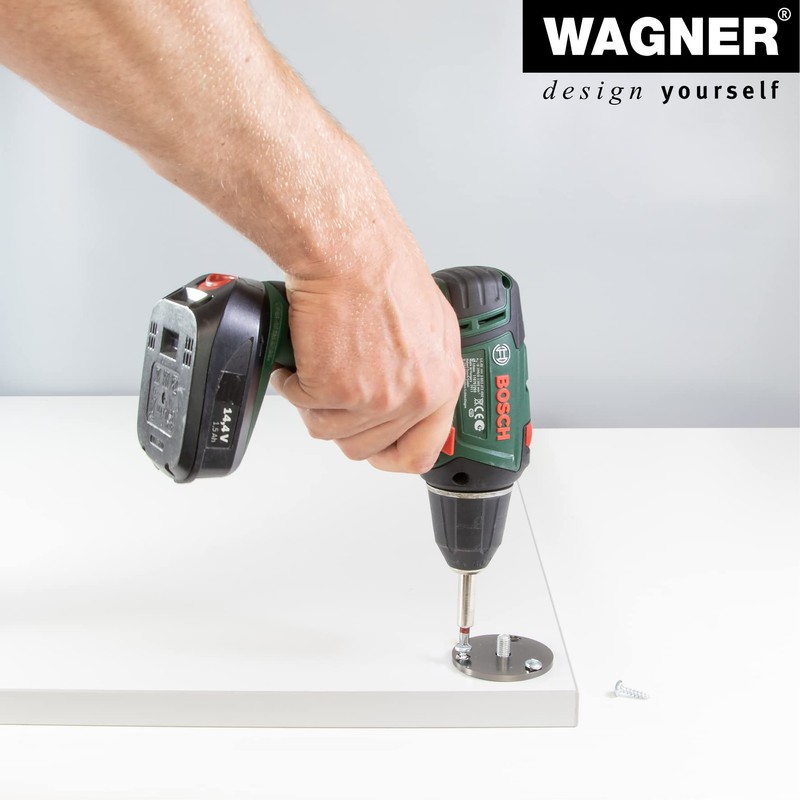 Wagner Nickel Matt Diameter 3.8/6 cm (H) 10-11.8 cm