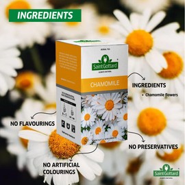 Saint Gottard - Chamomile Herbal Tea, Caffeine-Free Floral Infusion with Gentle Flavor, Ideal Before Bedtime and for Daily Relaxation - (2 Pack de 20) (Chamomile)