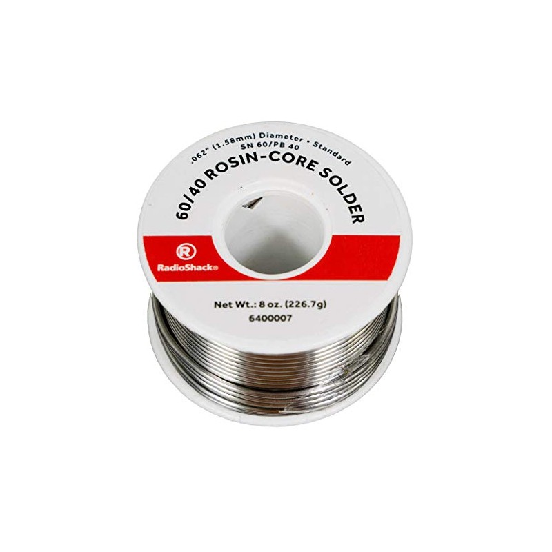 RadioShack SnPb 60/40 Rosin-Core Solder, 0.062" Diameter - 8.0 oz.