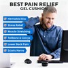 Gel Seat Cushion for Long Sitting, Double Thick, Pressure Relief