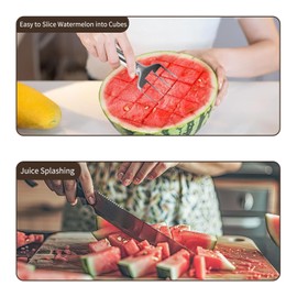 Watermelon Slicer Cutter Tool- Three Incision Head Design - Perfect for Home, Party, Camping - Kitchen Gadget - Made of Stainless Steel