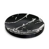 Pack of 10 Black and Silver Hard Plastic Reusable Plates