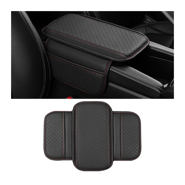 Adunsiaoto Centre Console Cover Waterproof Centre Console Pad, Leather Waterproof