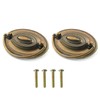 HJGarden 2PCS Antique Cabinet Handle, Retro Distressed Drawer Pull, Drop