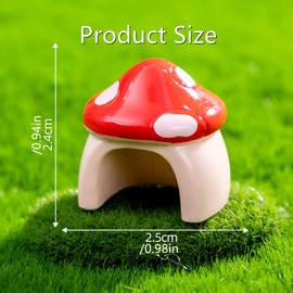 Shuaigetoao 3 PCS Jumping Spider Hide Creative Jumping Spider Decor Jumping Spider Habitat Mini Mushroom Decor Jumping Spider Enclosure for Jumping Spider Accessories(Mushroom)