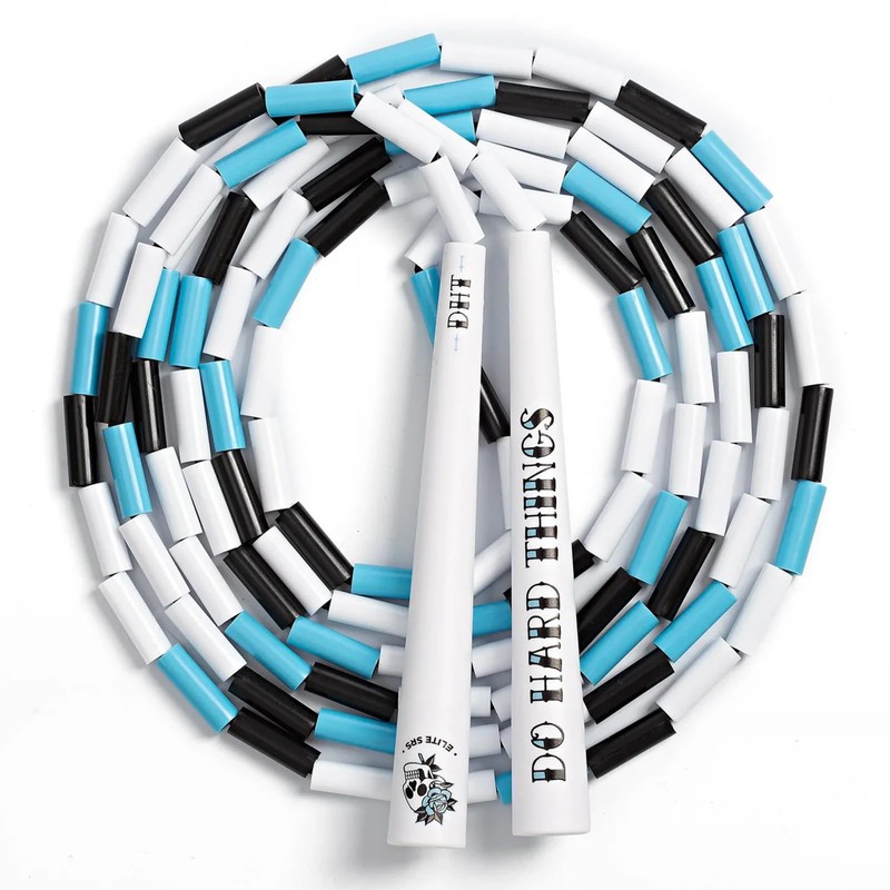 Elite Jumps Edge Beaded Adjustable Jump Rope, Do Hard Things