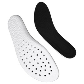 WLLHYF Memory Foam Shoe Insoles Cropable Cushioning Sports Insoles Arch Support Shock Absorption Inserts Soft Replacement Insoles for Men Women M: UK 6-11 Black