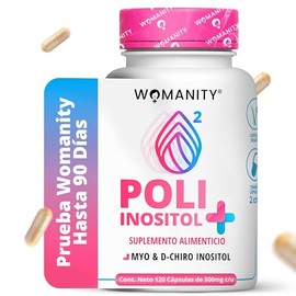 Myo Inositol y D-Chiro Inositol  Mezcla 401  120 Cápsulas 500mg  Ingredientes Naturales  Sin Rellenos ni Alérgenos  Formulado por Doctoras  Vegano y