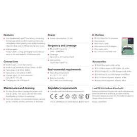 Bellman & Symfon TV Streamer to Pair with a Maxi Pro Bluetooth Amplifier Bluetooth Listening Device Accessory | Easy Solution for Difficult Hearing Situations | Connect to TV for Listening