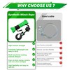 TYT Synthetic Winch Rope Kit - 1/4'' x 50' with