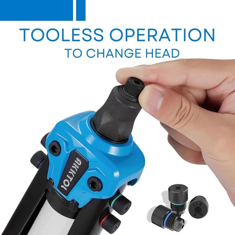 Akktol Rivet Gun Kit 1/4" Pop Rivet Gun Kit with