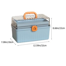 GLEAVI Caja De Almacenamiento De Medicamentos Caja De Primeros Auxilios Multicapa Caja De Primeros Auxilios Familiar Caja Organizadora De Medicamentos Portátil Contenedor De Caja De