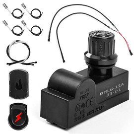 Uniflasy DHLG-12 Grill igniter Replacement Kit for Charbroil, 2 Outlet Electronic Igniter and Switch Button with 6 Wires for Charbroil Ignition Systems and Most CharBroil Gas Grills