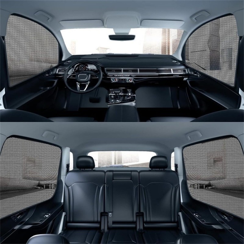 4PCS/Set Mesh Car Side Window Shades with Magnets,Block UV Protection