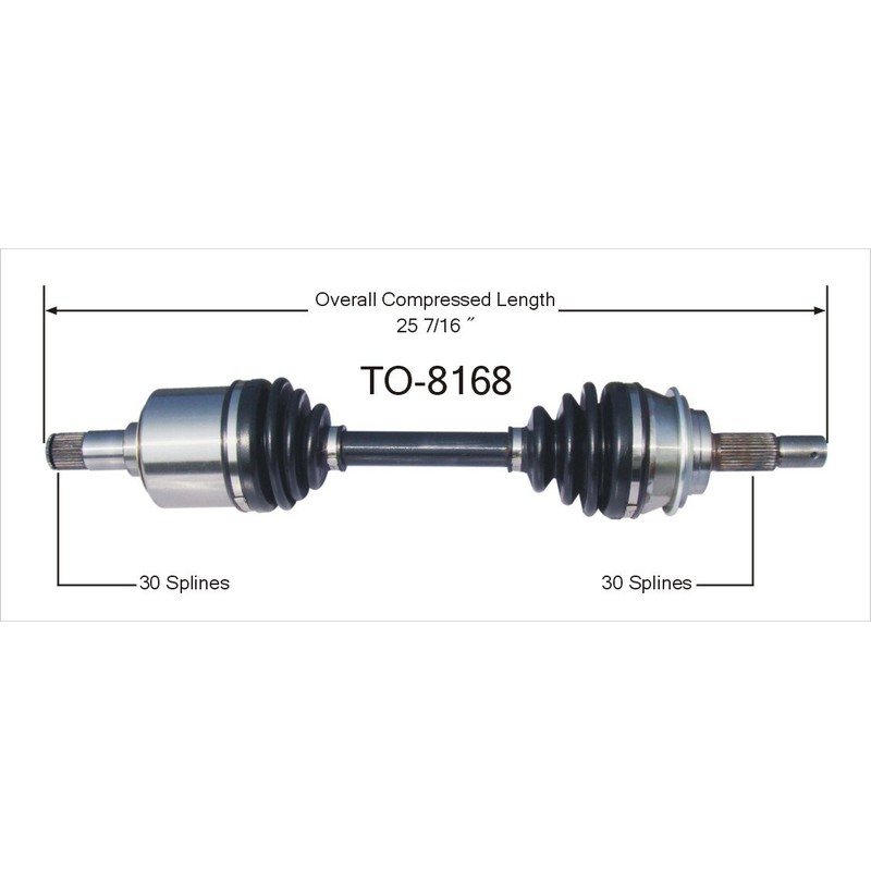 SurTrack TO-8168 CV Axle Shaft