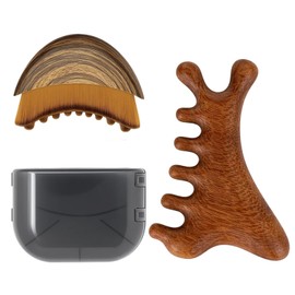 Lymphatic Massage Face Massager with Wooden Facial Massage Tool Sculpting Chin and Chin Line Ergonomic Design Perfect Fit for Skin (2 Pieces)