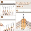 Lighterday 10 Pcs Space Saving Hangers,Magic Hangers Space Savers,Wardrobe Space