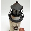 Wooden Lighthouse Tabletop Decor Rustic Light House with LED Nuatical