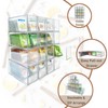 AZEZO 16-Pack Tea Bag Drawers Organizer - 16 Clear Plastic