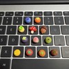 30pcs Cute 3D Keyboard Stickers for Nail-Art Typing,Resin Fruits Shape