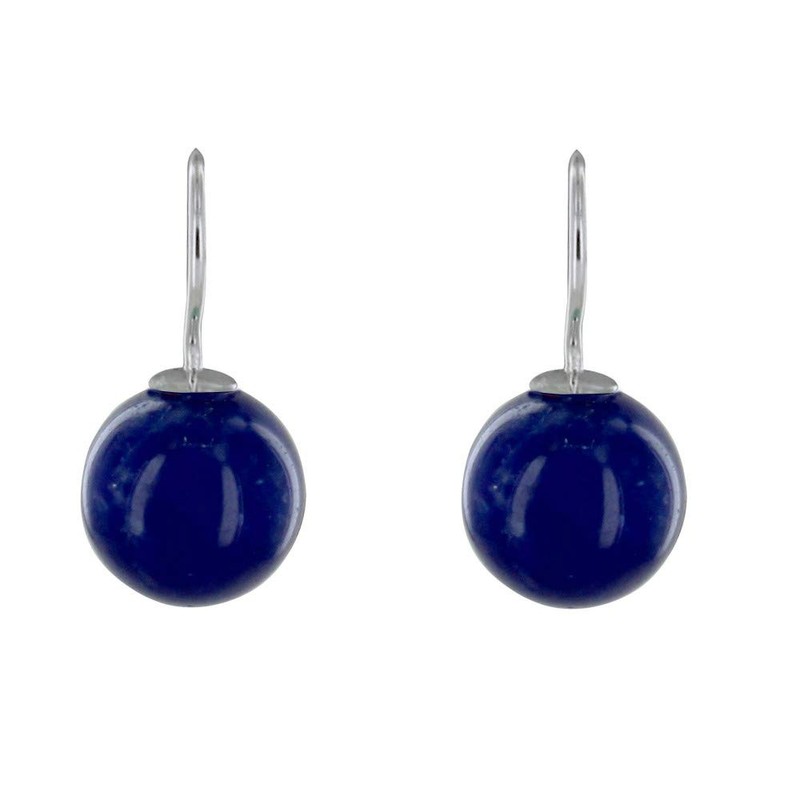 LES POULETTES BIJOUX - Sterling Silver Earrings Sodalite Pearls, Sterling