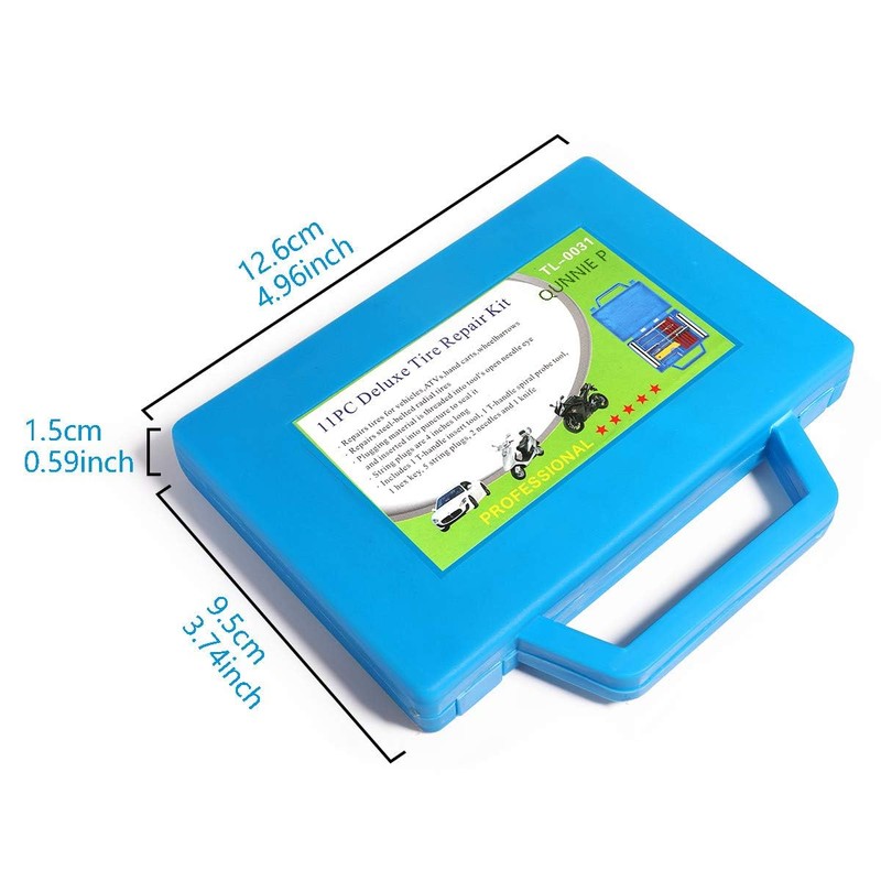 QUNNIE 32 Piece Tyre Repair Kit, Car Puncture Repair Tool