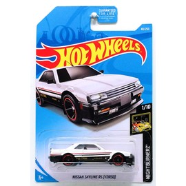 Hot Wheels 2019 Nightburnerz Nissan Skyline RS (KDR30) 48/250 White