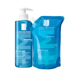 Kit La Roche Posay para piel grasa Effaclar Gel Limpiador Facial para Piel Grasa 400 ml  Effaclar Gel Refil 400ml                                     