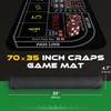 iEsstros Craps Table Top Set Craps Mat 70" x 35"
