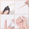 siyuwuro 5PCS Orange Wood Nail Sticks Double Sided Cuticle Pusher