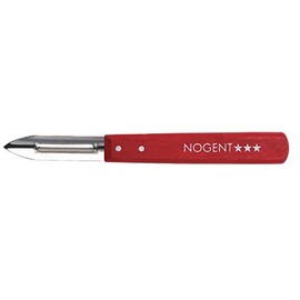 NOGENT*** Classic Vegetable Peeler with Wooden Handle Red - 2 Slices