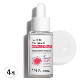 APLB Caffeine Niacinamide Ampoule Serum, 4 Pieces, 40ml / APLB 카페인 나이아신아마이드 앰플 세럼, 4개, 40ml