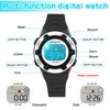 GUUMUXIN Children's Digital Watch, Children's Sports Watch with 7 Colour