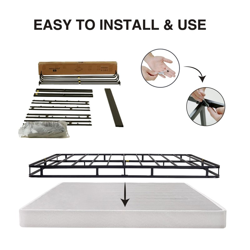 CH CHARME HOUSE 5 Inch Full Box Spring with Cover,