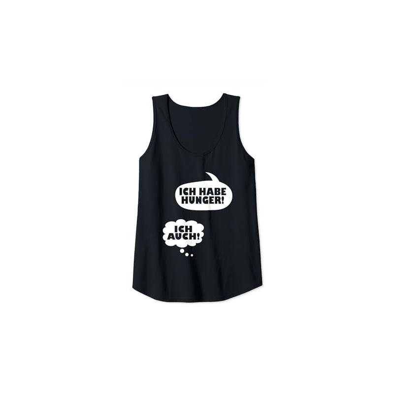 Women's Tank Top with German Text "Ich Habe Hunger" [I