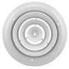 Accord ABCDWH08 Round Ceiling Diffuser, 8-Inch, White