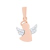 585 Rose Gold Angel Pendant, Precious metal