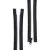 #5 Molded Black Plastic YKK® Separating Zippers (2 Pieces Per