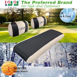 10L0L Golf Cart Front & Rear Seat Covers Full Set for G2 G8 G9 G11 G14 G16 G19 G20 G21 G22 & Club Car DS Pre-2000, Tomberlin Emerge E2, for EZGO MARATHON, Fits 4 Passenger Seat Golf Cart