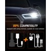 NIGHTEYE Upgraded 𝟗𝟎𝟎𝟓 Light Bulbs - 80000LM 6500K Cool White,240W