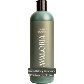 Shampoo Sin Sulfatos, Parabenos ni Sales – Anticaída con Romero – Extracto 100% Natural con 10 Hierbas – Hidratación, Brillo y Crecimiento – Herbal - 480 ml