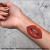 4 x 'Red Lips' Temporary Tattoos - Water Resistant, Skin-Safe,