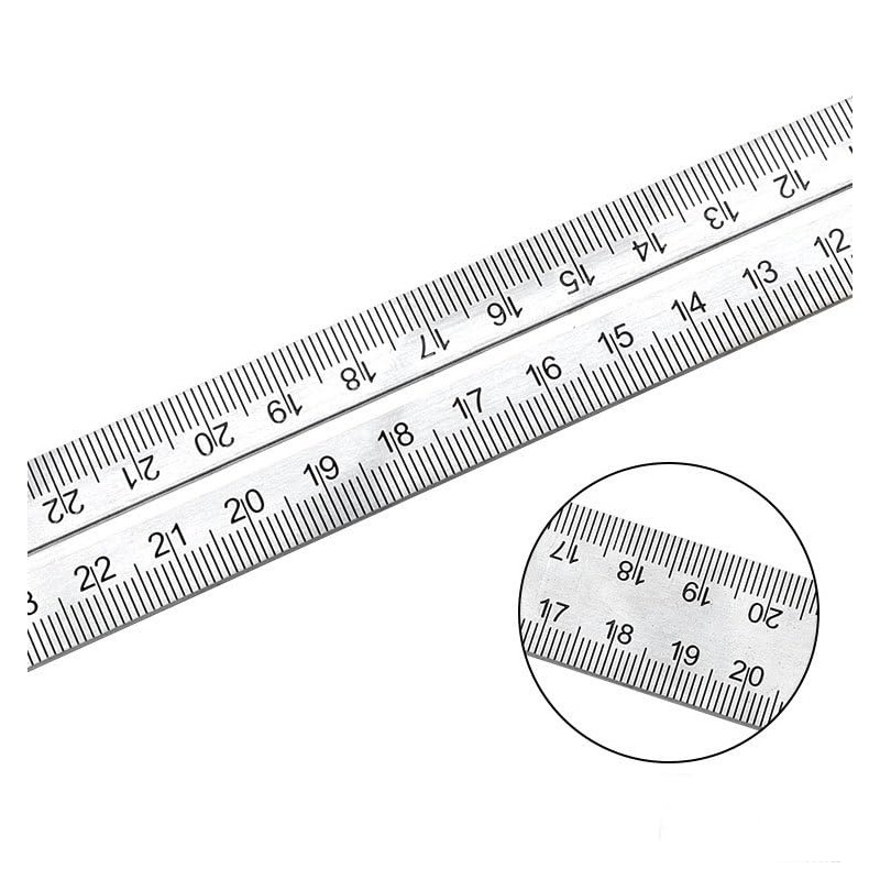 Pack of 2 Square Angle Ruler, Adjustable Stainless Steel Protractor,